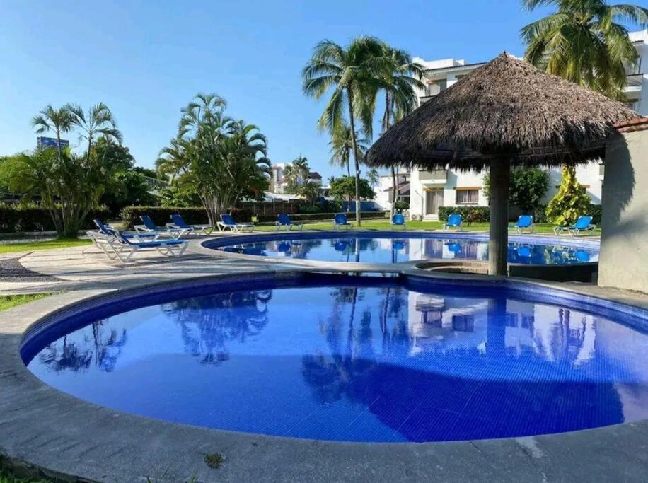 Magnifico Departamento, Cocina Equipada, 2 Recamaras 2 Banos , Hasta 6 Personas, 3 Albercas, Playa A 50 Mts Wifi, Aire Acondicionado Διαμέρισμα Manzanillo Εξωτερικό φωτογραφία